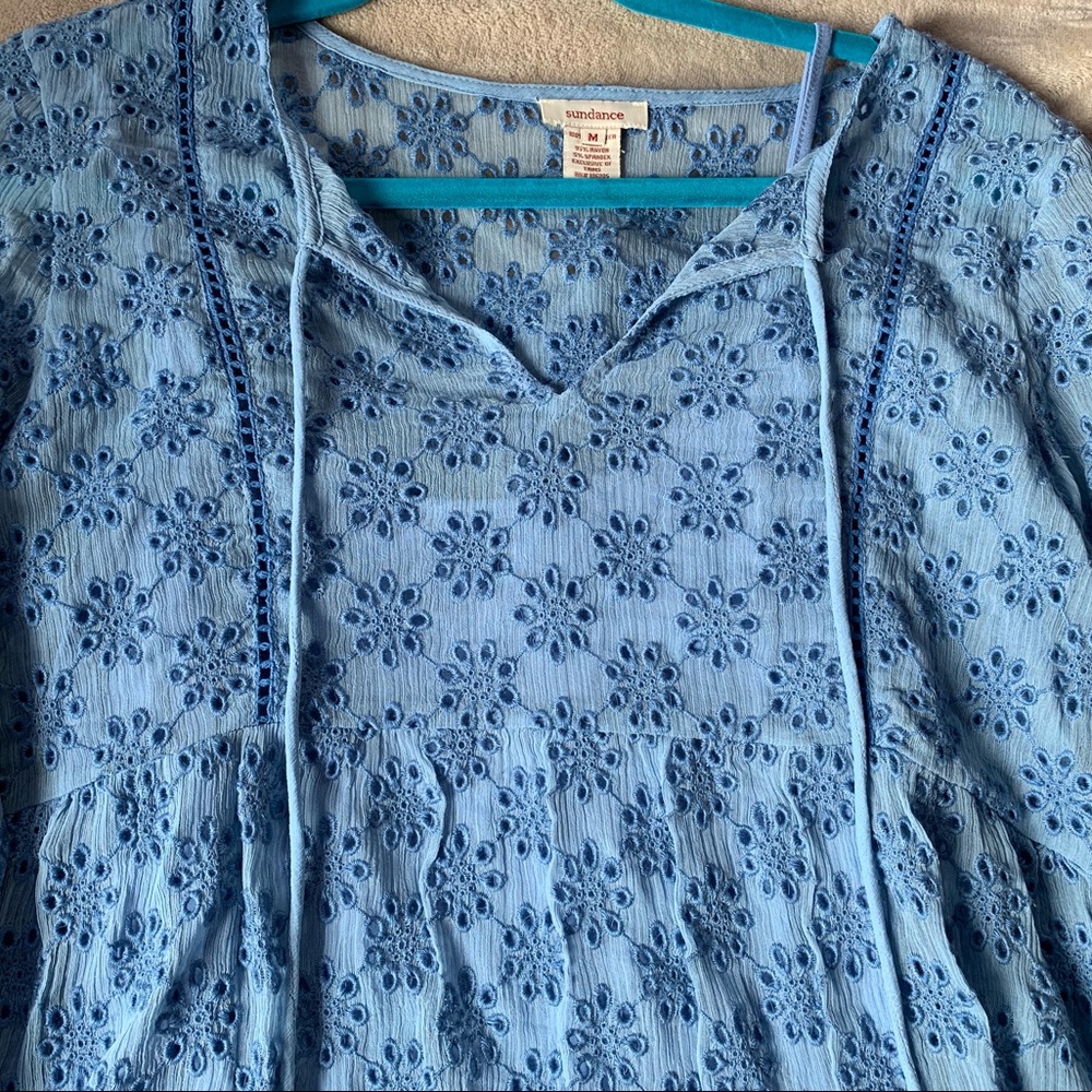 sundance blue lace dress
